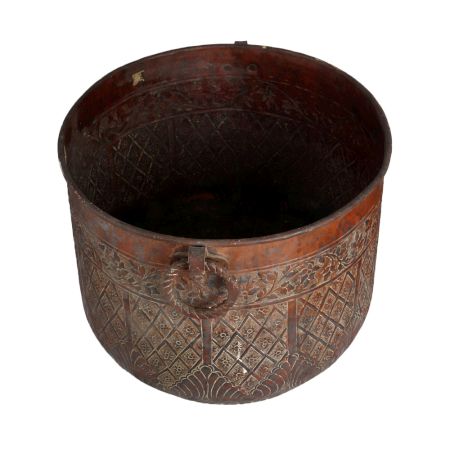 Traditional Copper Planter for Home Decoration