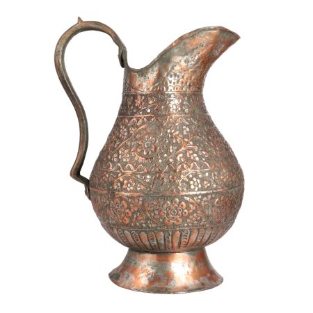 Vintage Copper Jug Pitcher for Home Decor