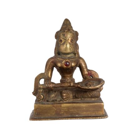 Handmade Brass Goddess Annapurna Statue