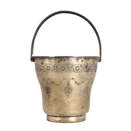 Vintage Brass Bucket in English Art