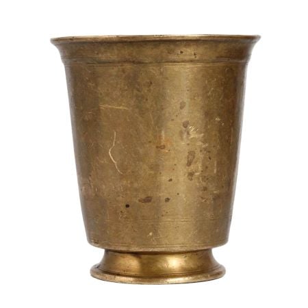 Vintage Brass Panchpatra for Hindu Rituals