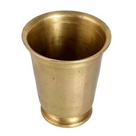 Indian Glossy Brass Panchpatra for Worship