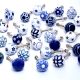 10 Pack Blue Ceramic Cabinet Knobs- Dresser Knobs