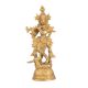 Brass Golden Lord Krishna Statue for Worship
