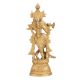 Brass Golden Lord Krishna Statue for Worship