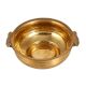 Plain Golden Brass Bowl in Antique Finish