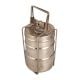 Handmade Brass Three Compartment Tiffin Box