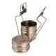 Handmade Brass Three Compartment Tiffin Box