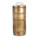 Traditional Brass Tiffin Box with Four Sections