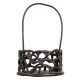 Elegant Black Brass Basket for Decor