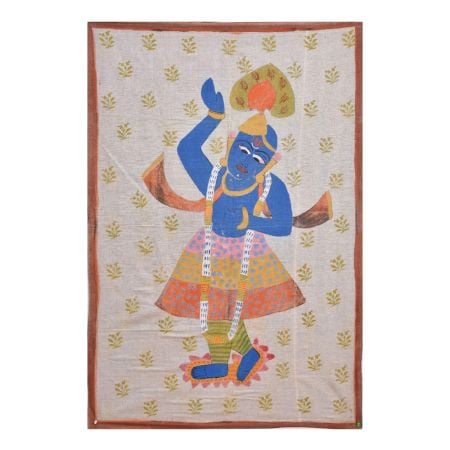 Shrinathji Krishna Pichwai Painting On Cloth
