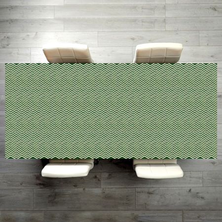 Eye-Catching Green & White Table Top