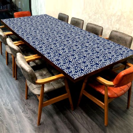 Beautiful Handmade Table Top in Blue & White Colour