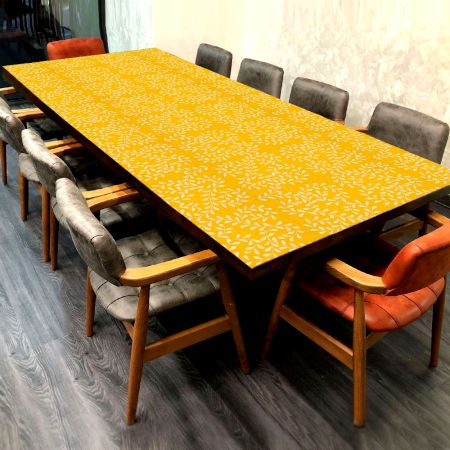 Vibrant Yellow Table Top for Coffee Table