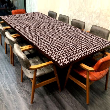 Handcrafted Dark Coloured Table Top for Dining Table