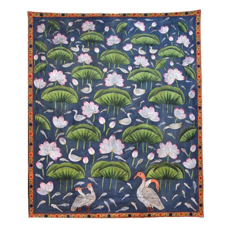 Pichwai Painting of Pond for Living Room