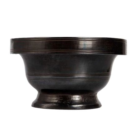 Elegant Dark Brown Holy Bowl for Decor