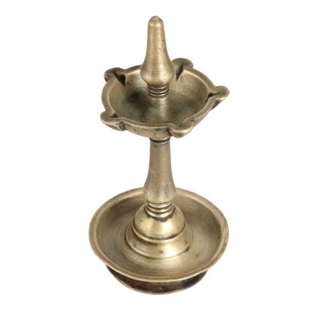 Tempting Brass Oil Lamp from South India