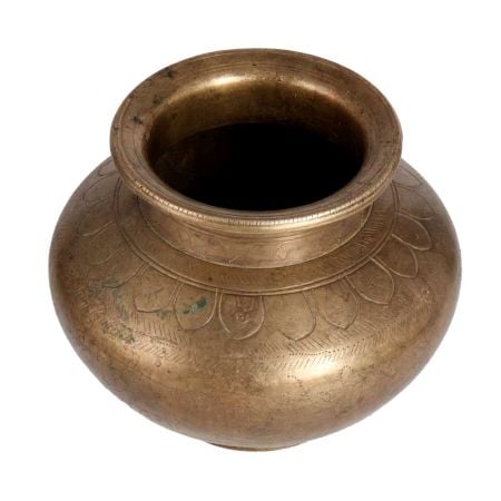 Brown Brass Water Pot in Antique Finish