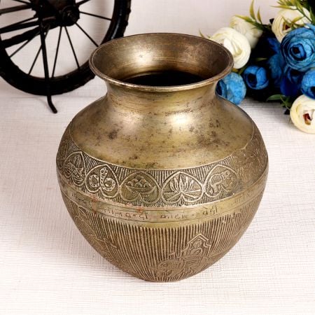 Brass Used Water Pot or Lota for Decoration