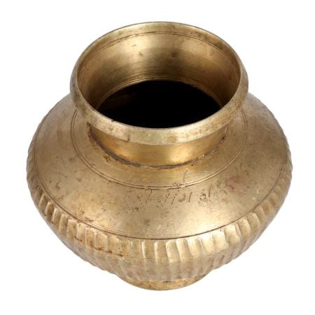 Antique Finish Brass Holy Water Pot