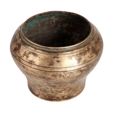 Vintage Used Brass Pot for Decoration