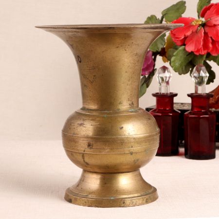 Handmade Brass Pot in South Indian Art