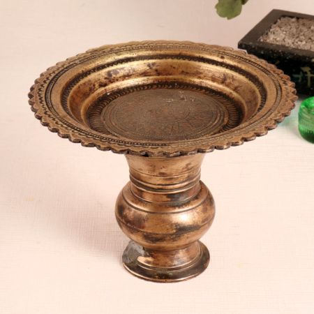 Brass Handmade Holy Tray for Decoration