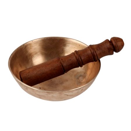 Handcrafted Singing Bowl with Wooden Mallet