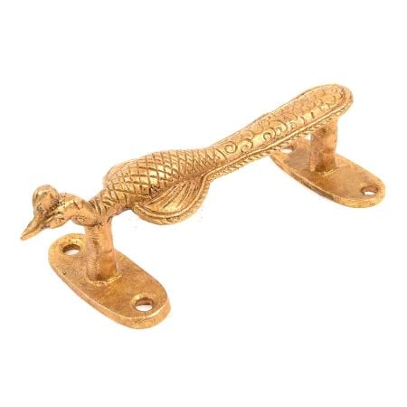 Pack of 2 Pieces Brass Designer Peacock Door Handle
