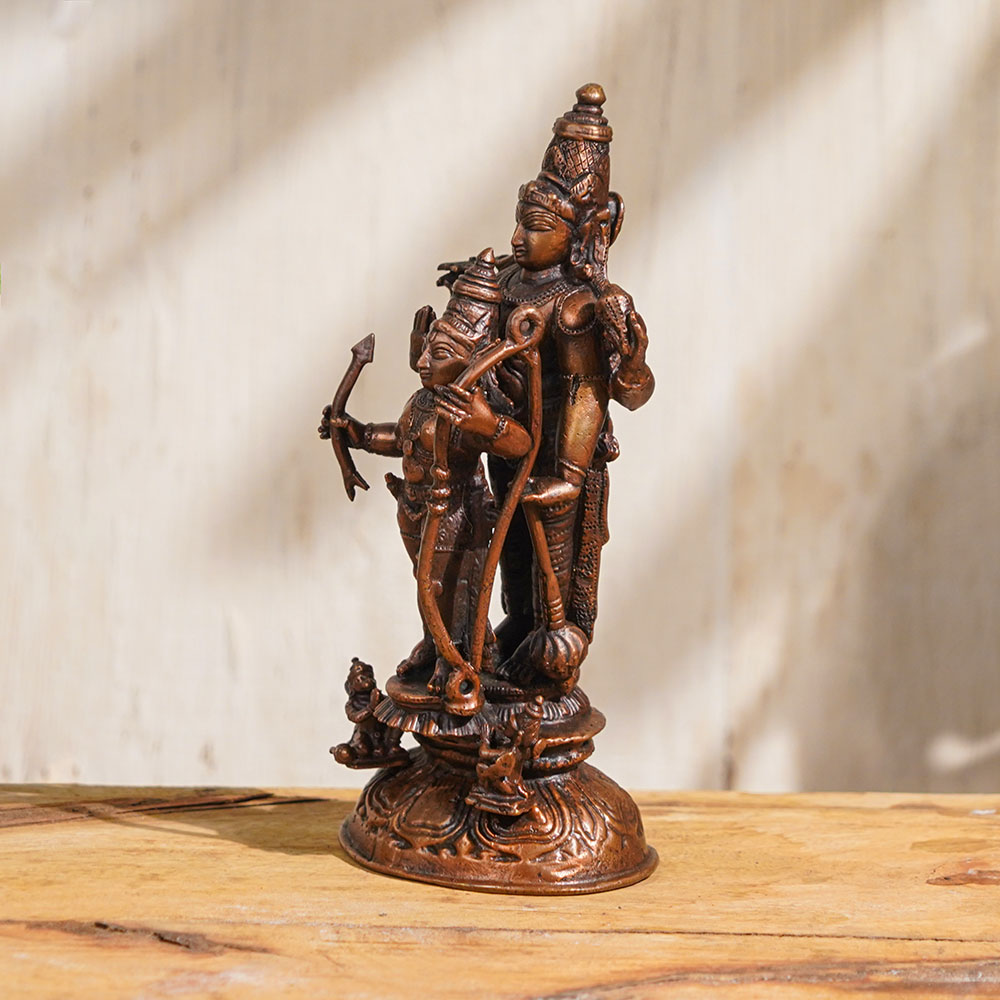 Handmade Brown Brass Vishnu And Avatar Statue