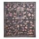 Pichwai Krishna Painting In Floral Background On Black Cloth