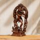 Handmade Brown Brass Statue Of Lord Vishnu's Avatar and His Consort Bhudevi