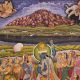 Pichwai Painting Of Krishna Govardhan