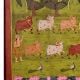 Pichwai Painting of Srinathji In Forest With Cows