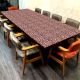 Brown Coloured Floral Pattern Table Top
