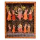 Cloth Painting of Lord Krishna with Dark Background