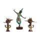 Brass Goddess Burmese Statue for Decor Set of 3