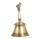 Brass Bell Carved with Lord Nandi on Handle