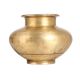 Brass Plain Water Pot for Hindu Rituals