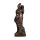 Handmade Brass Standing Lady Statue
