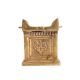 Cube Shaped Brass Oil Lamp for Decor