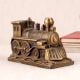 Metal Train Engine Statue in English Art