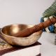 Indian Om Singing Bowl in Antique Finish