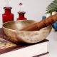 Traditional Om Singing Bowl in Antique Finish