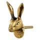 2 Pieces Golden Rabbit Metal Cabinet Knobs