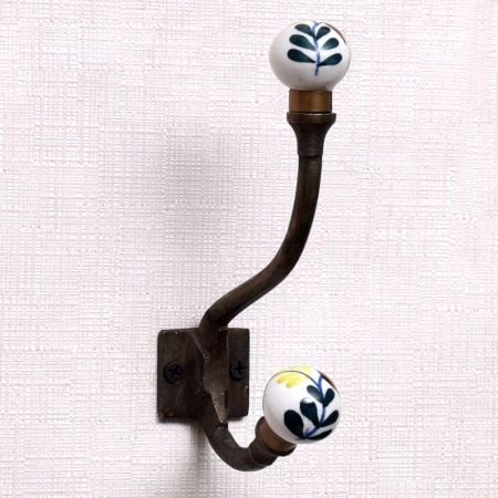 Multicolor Leaf Iron Hooks-EHG-60