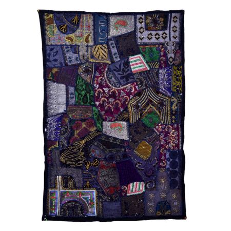 Cotton Vintage Patchwork Tapestry Embroidered Wall Hanging