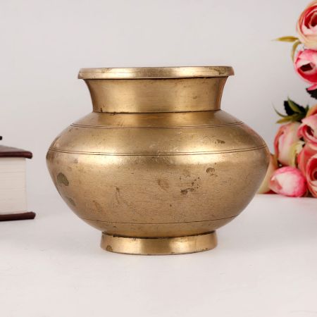 Beautiful Indian Water Pot or Lota Made of Brass