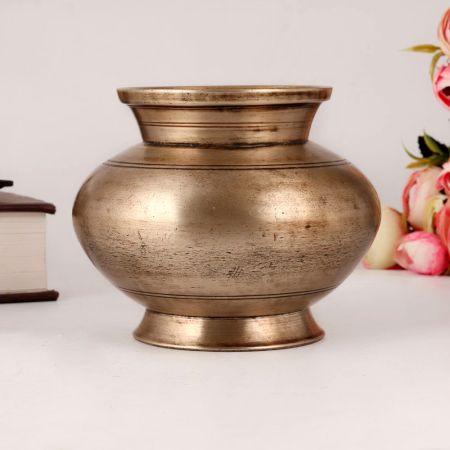 Indian Sturdy Brass Lota or Pot for Decoration